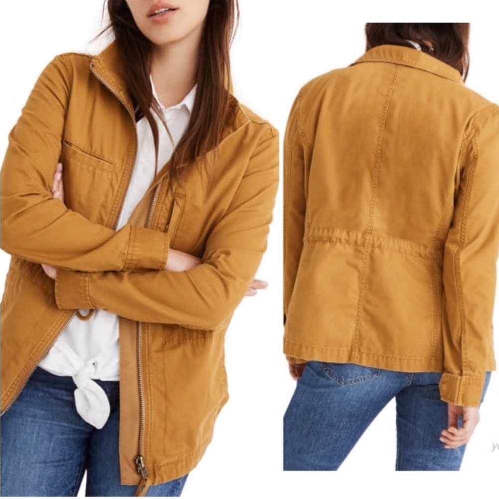 Madewell Egyptian Gold Fleet Utility Field Canvas Jacket- XS - Picture 5 of 14